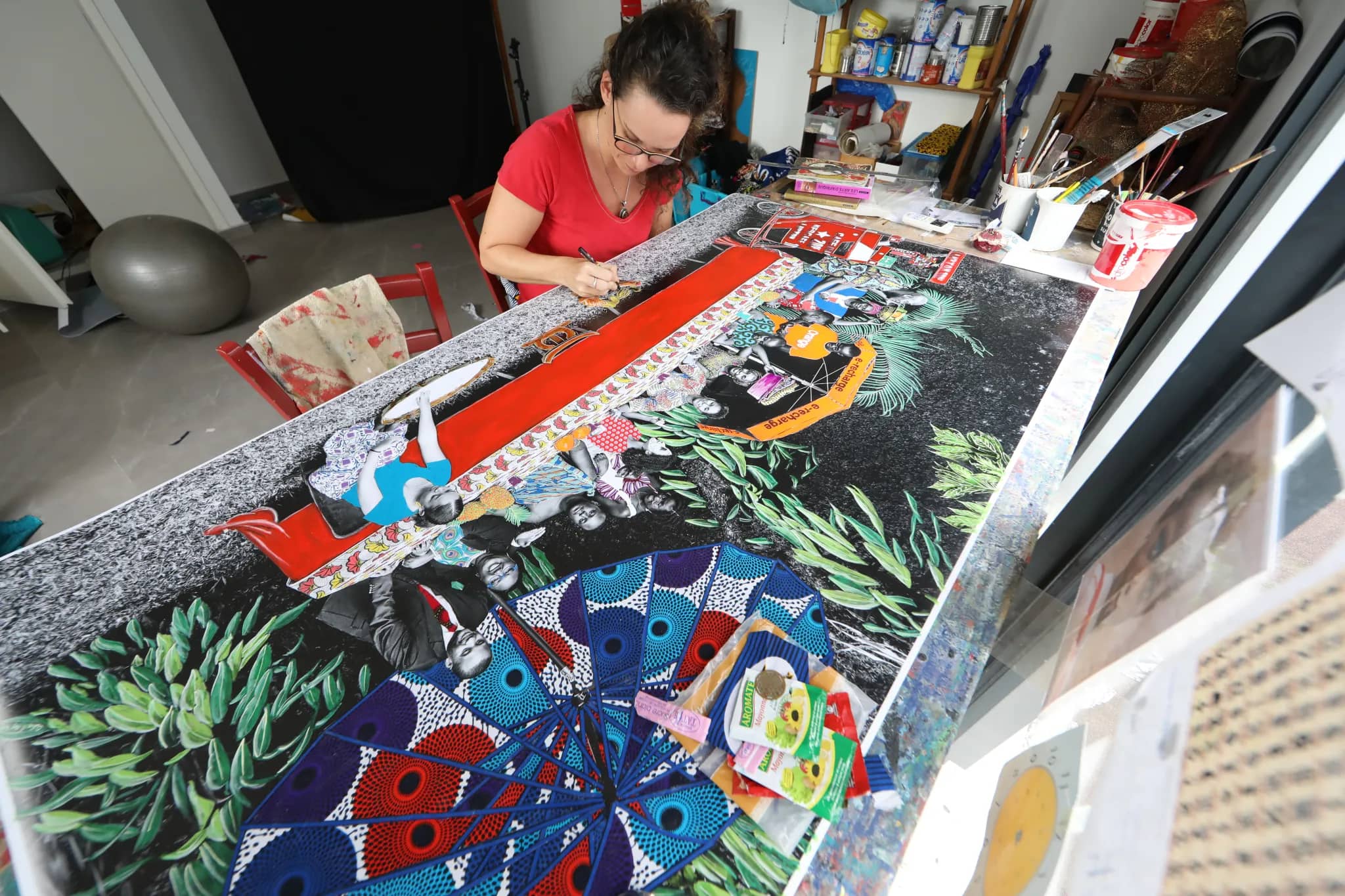 Claire Marboeuf in her studio